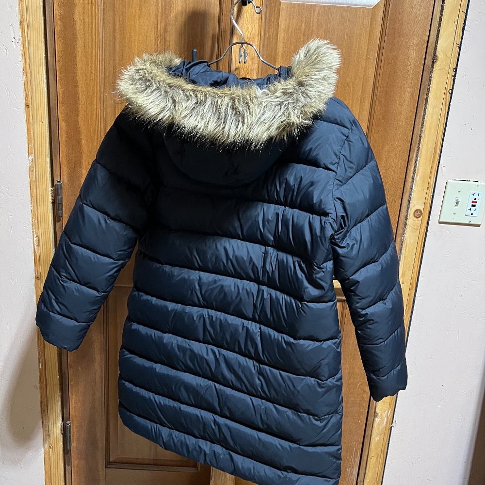 Lands End black quilted puffer jacket. Size small.